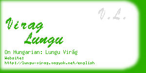 virag lungu business card